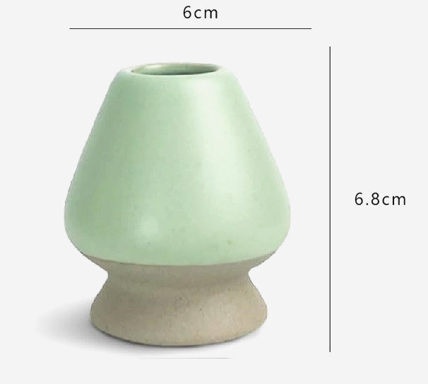 Кусенаоши Green Stone підставка для венчика Часен, 7x7.5 см, фарфор, для матча, миття в посудомийці