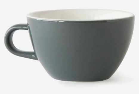 Чашка Acme Evolution Grey для латте 280 мл, фарфор, серый, комплект 2 шт.