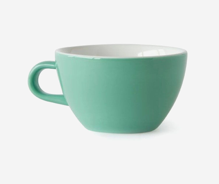 Чашка Acme Evolution для латте 280 мл, зеленая, фарфор, комплект, 155 мм блюдце