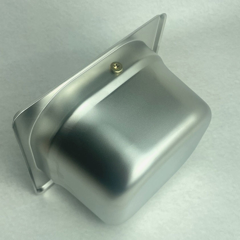 Нок-бокс Bottom врезной 175x165 мм для кофе из нержавеющей стали с резиновой перекладиной