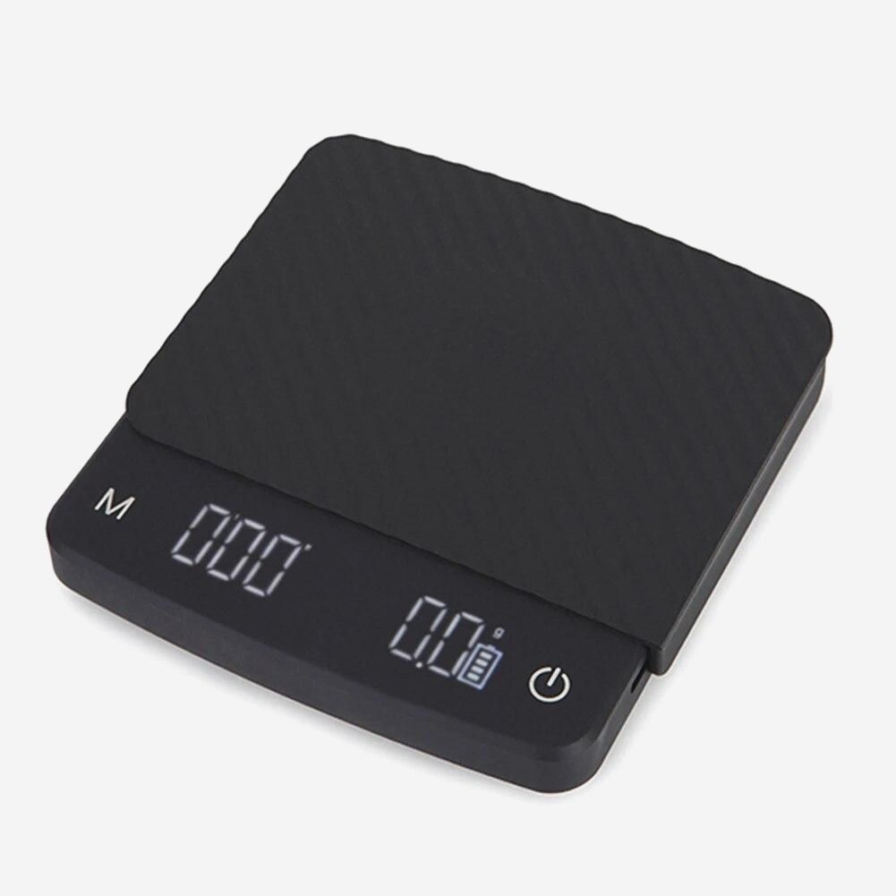 Весы Precision LED 2000 г для кофе с таймером и USB зарядкой, шаг 0,01 г