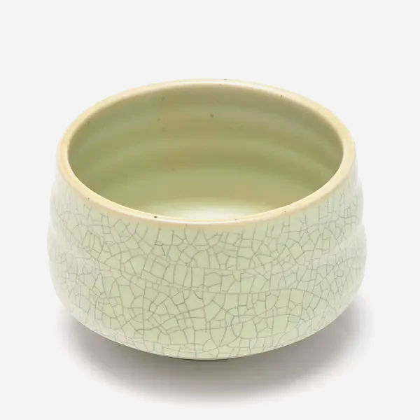 Чаван Ancient Green 550 мл для матча, керамічний тяван з глазурю, діаметр 12,5 см