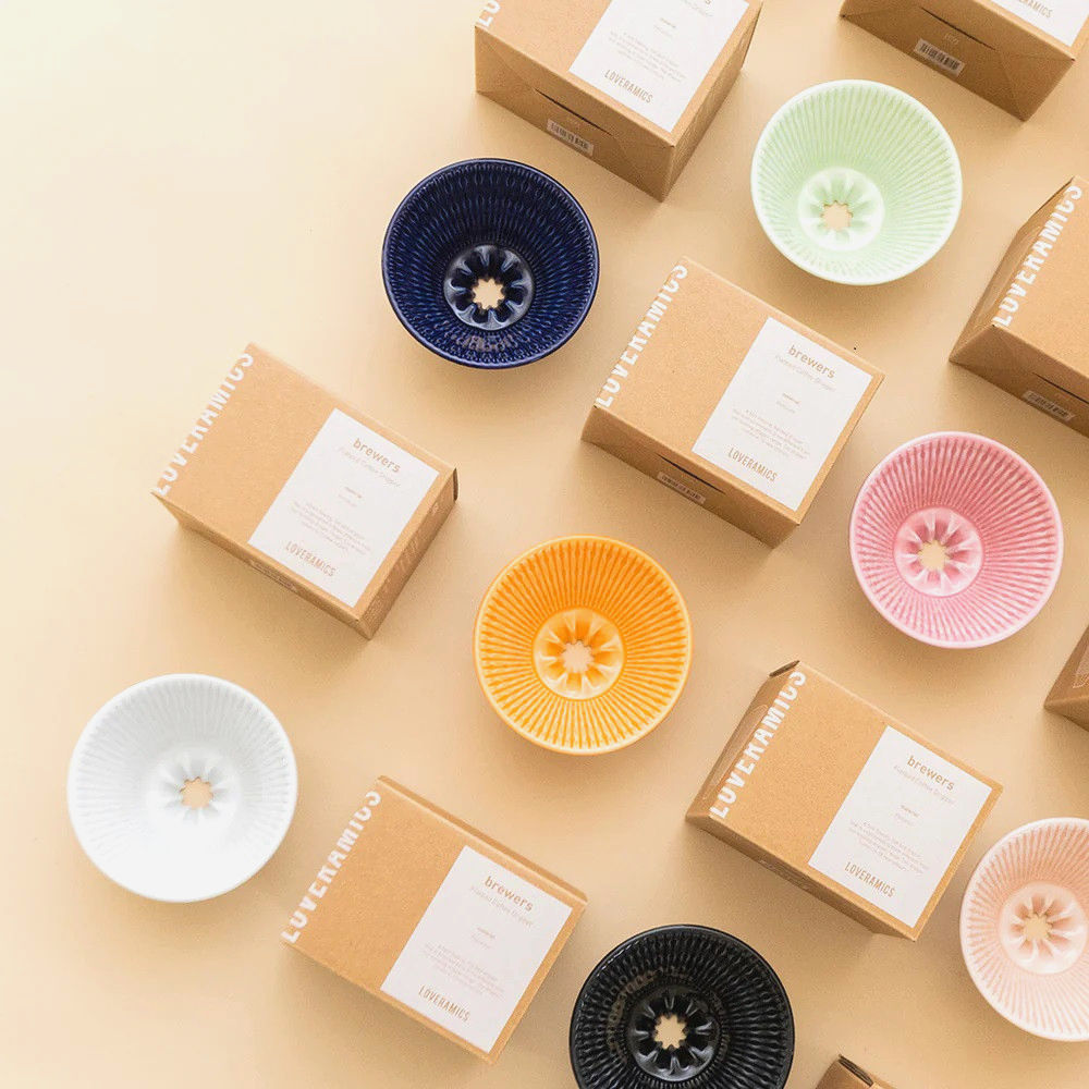 Пуровер Loveramics Flatbed Dripper керамічний 11,5 см для кави, 1 чашка, 13 кольорів