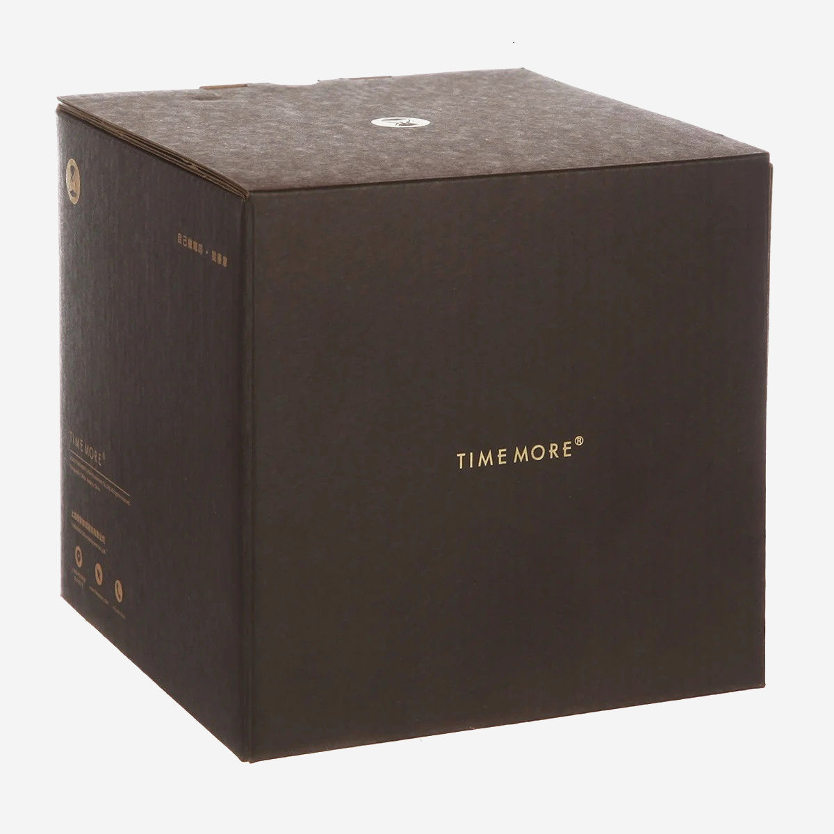 Сервер Timemore 360 мл, боросиликатное стекло, для кофе и чая, прозрачный темный, с крышкой