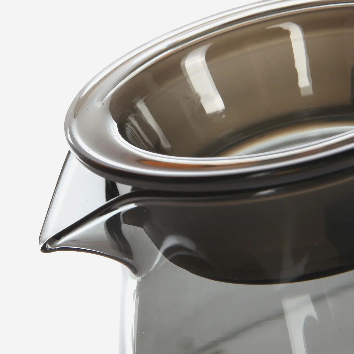 Сервер Timemore 360 мл, боросиликатное стекло, для кофе и чая, прозрачный темный, с крышкой