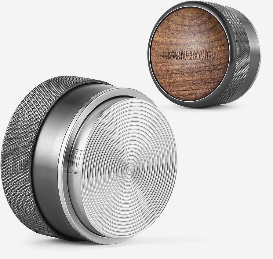 Пуш Темпер MHW-3BOMBER 58 мм рифленый, регулировка глубины от 3 до 12 мм, черный, сталь/орех