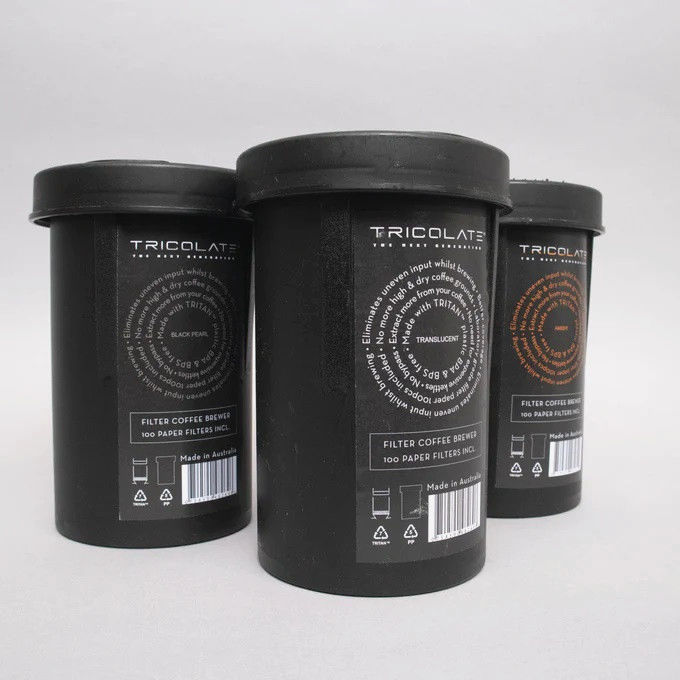 Заварник Tricolate Brewer Black Pearl 500 мл, для кофе, без BPA, 100 фильтров в комплекте
