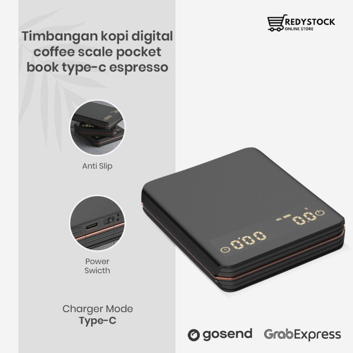 Ваги Precision Mini smart для еспресо, макс. 2 кг, крок 0,1 г, з таймером і зарядкою USB