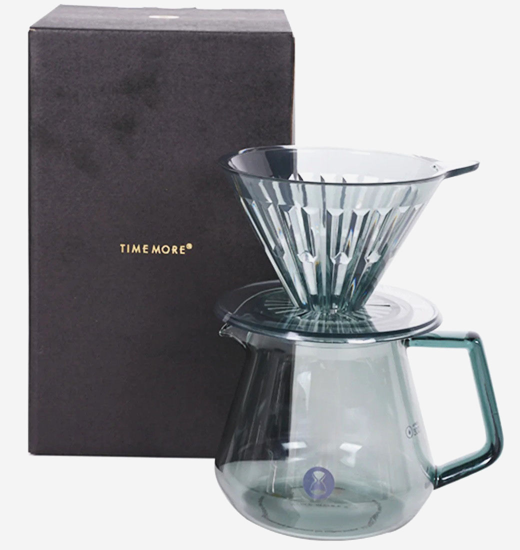Набір Timemore Crystal Eye Brewer Set Smokey V02, 600 мл, 2-4 порції, термостійкий, BPA-free