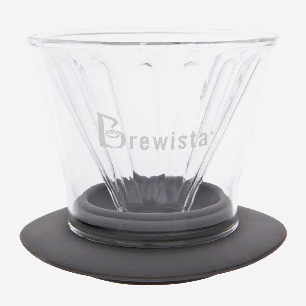 Brewista Smart Dripper V60 Cone 02 для фільтрів V60, термостійке скло, силіконова основа