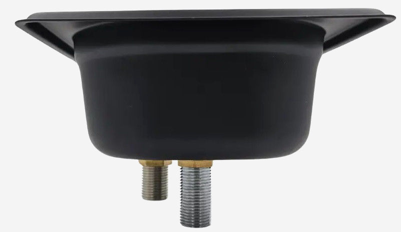 Ринзер Quick Rinse 16x17 см, черный, для ополаскивания питчеров и посуды, нержавеющая сталь