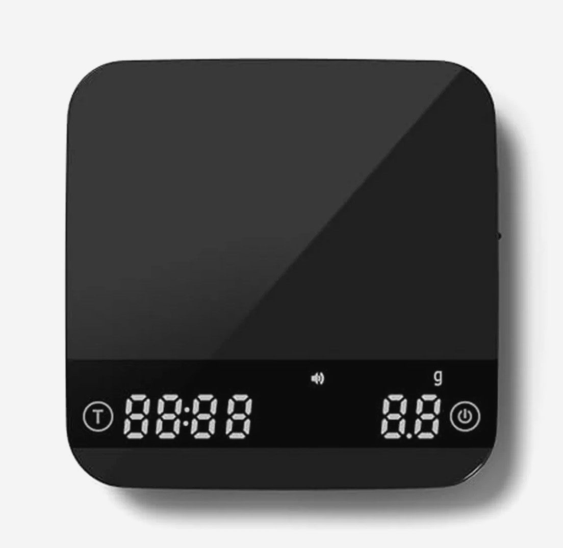 Весы для кофе Smart Scale K112, точность 0,1 г, 0,3-2099 г, USB, черные, компактные 10,5 см