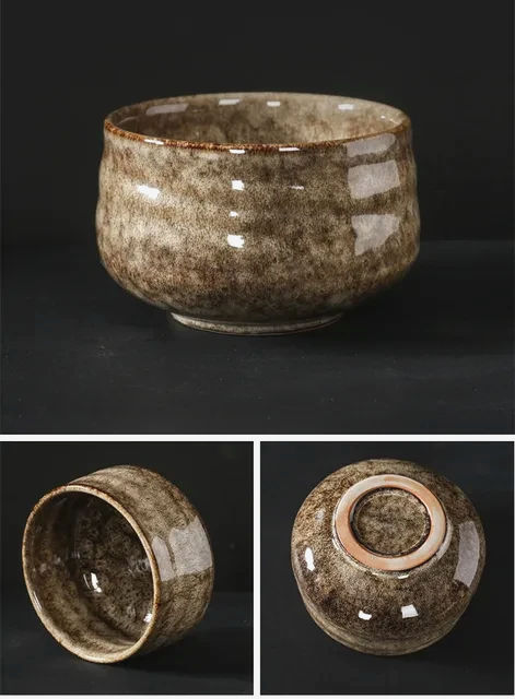 Чаван Dune 550 мл для матча, керамическая чаша для чайной церемонии, 12x12x8 см