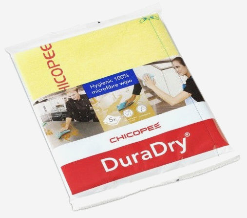 Салфетки Chicopee Microfibre Plus антибактериальные 34х40 см, 5 шт, для кофеен, многоцелевые