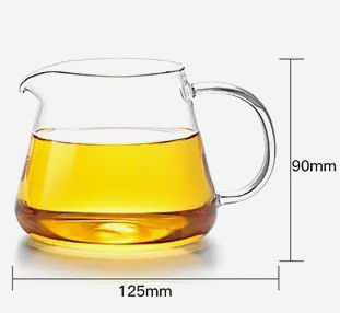 Сервер Samadoyo 400 мл із боросилікатного скла для кави та чаю, термостійкий, прозорий