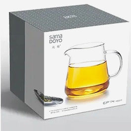 Сервер Samadoyo 400 мл із боросилікатного скла для кави та чаю, термостійкий, прозорий