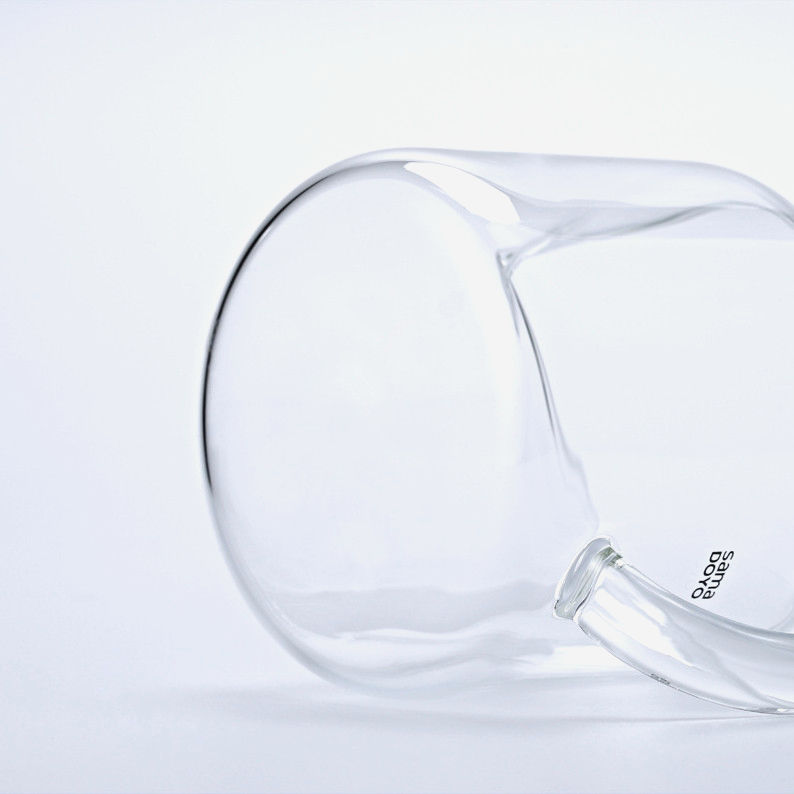 Сервер Samadoyo 400 мл з боросилікатного скла для кави та чаю, прозорий глечик