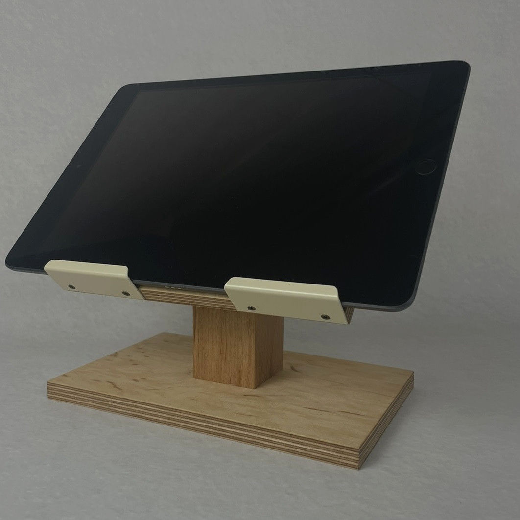 Держатель для планшета WW, білий, дерев'яний, 18x15 см, сумісний з Кассою WW