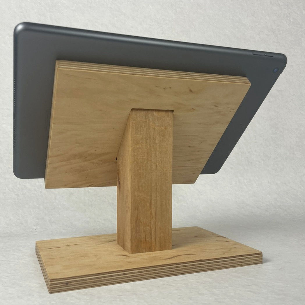 Держатель для планшета WW, білий, дерев'яний, 18x15 см, сумісний з Кассою WW