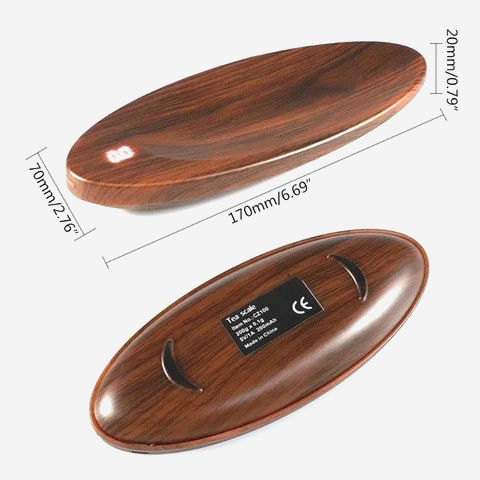 Электронные весы для чая Tea Scale Precision до 200 г, с дисплеем, черные, с ложечкой для взвешивания