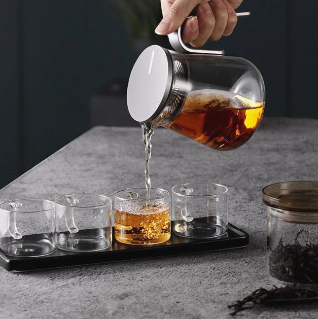 Сервер Samadoyo LV02A 600 мл із боросилікатного скла для чаю та кави з ситечком