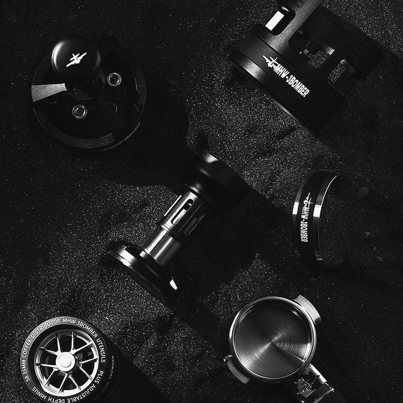 Пуш Темпер MHW-3Bomber 53.35 мм с динамометрией для эспрессо, рифлёный, YU Series