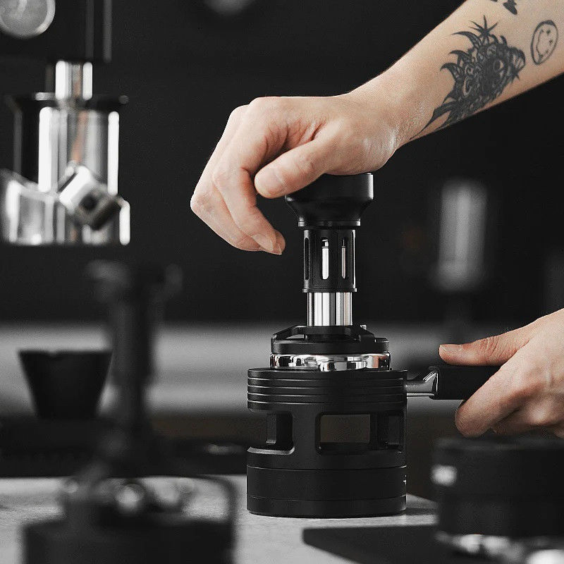 Пуш Темпер MHW-3Bomber 51 мм Рифлёный Динамометрический для Эспрессо с Регулировкой Высоты