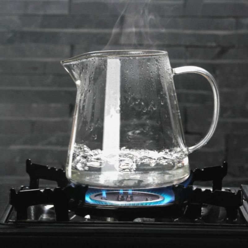 Сервер для кави та чаю 450 мл з боросилікатного скла, прозорий, без пластику