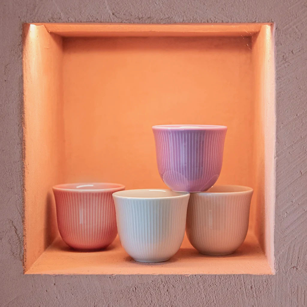 Чашка Loveramics 80 мл Embossed Tasting Cup для кофе, термостойкая, зеленая, керамика