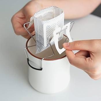 Держатель для дрип-пакетів із нержавіючої сталі, висота 12 см, для чашок 7-9 см, портативний Drip Holder