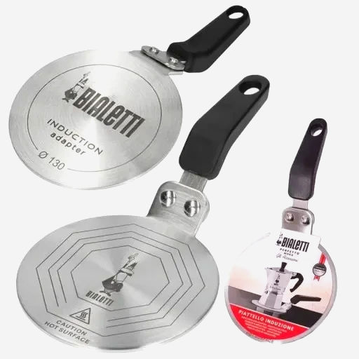 Адаптер Bialetti Індукційний 13 см для індукційних плит, підходить для гейзерних кавоварок і джезвів