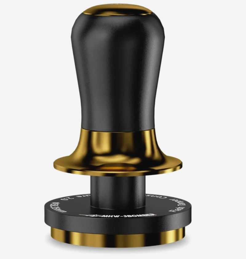 Пуш Темпер MHW-3Bomber 58.35 мм Gold 30lbs Динамометрический для бариста Flowlight Constant