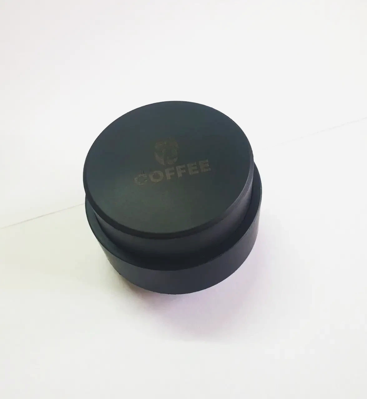 Пуш Темпер VD Spring 53 мм для кофе с пружиной, черный, пластиковый корпус, нержавеющая сталь