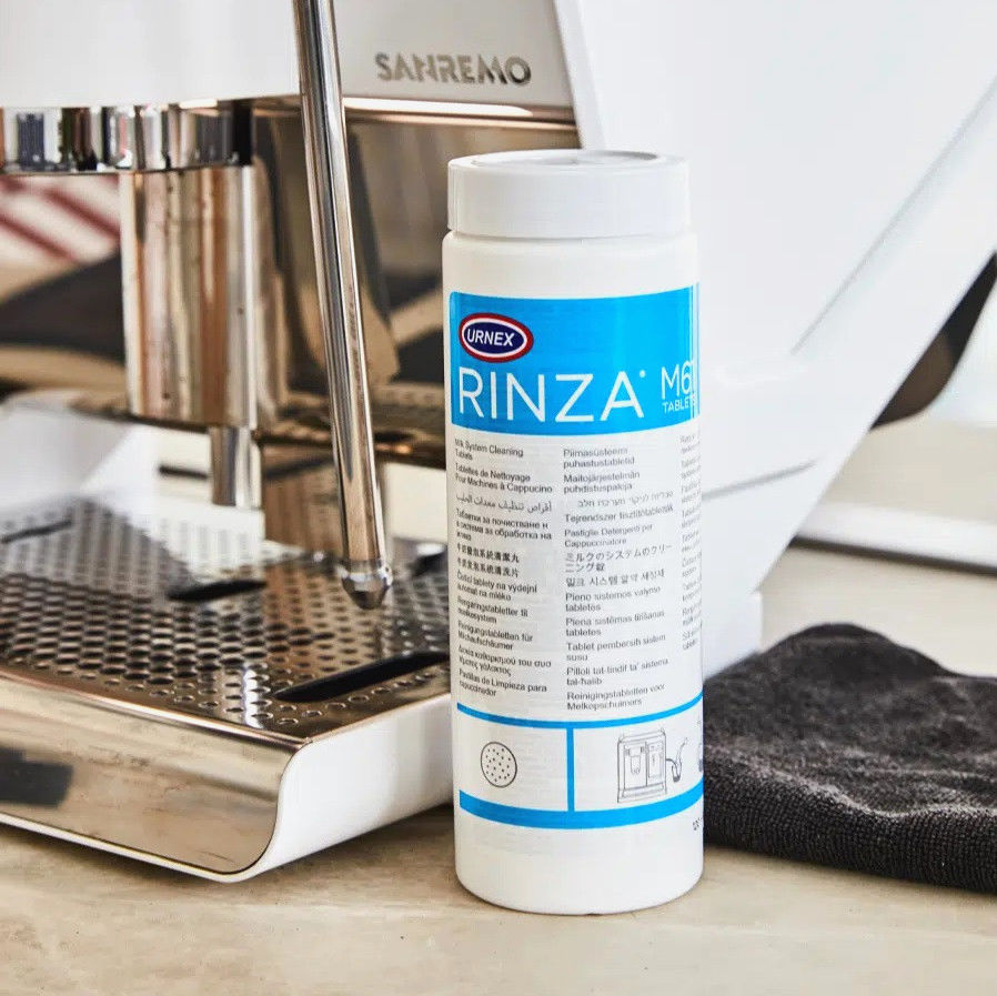 Таблетки Urnex Rinza M61 для чистки молочных систем кофемашин, 120 шт. по 4 г