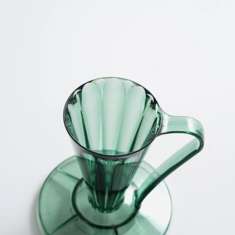 Пуровер Cafec Deep 27 Tritan для кави, 27°, японський, темно-зелений, 1 порція