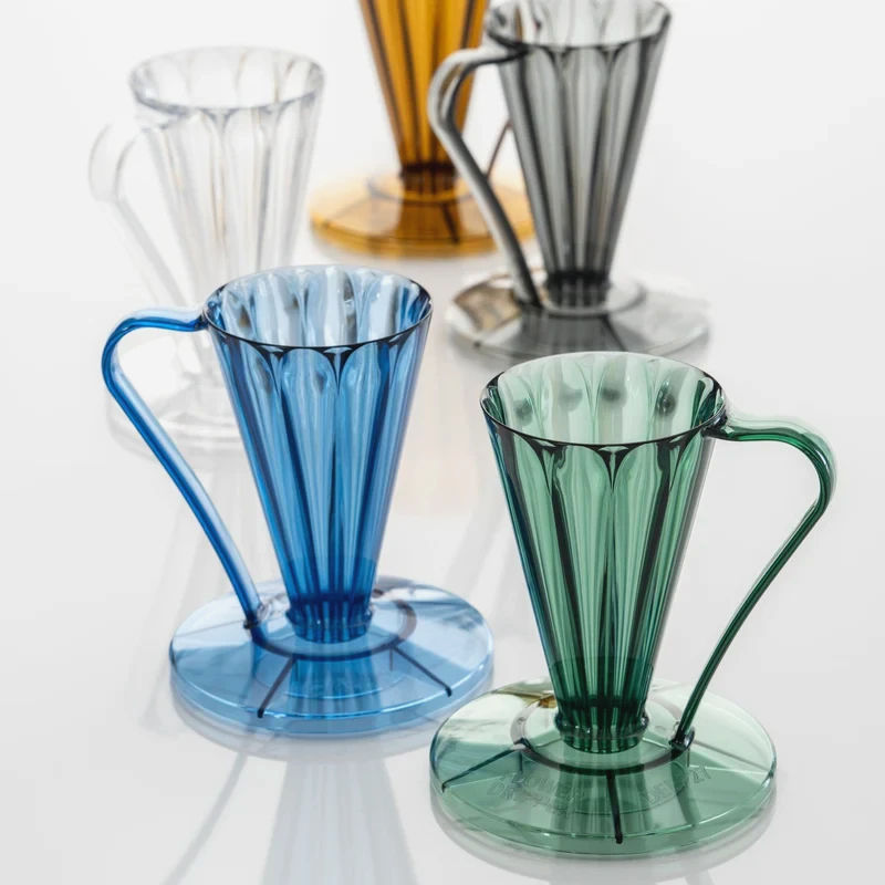 Пуровер Cafec Deep 27 Tritan Flower Dripper для 1 чашки, 27°, Японія, термопластик, чорний