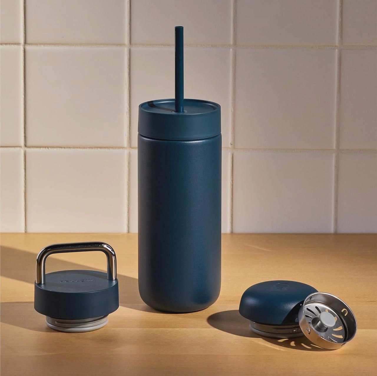 Термос чашка Fellow Carter Move Mug 475 мл, 3 в 1, нержавіюча сталь, для гарячих і холодних напоїв