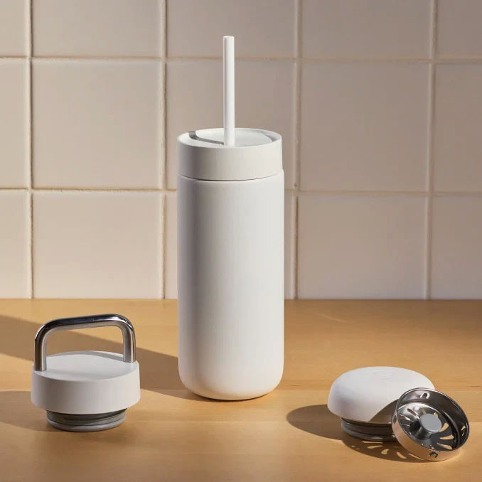 Термос-Чаша Fellow Carter Move Mug 475 мл, 3 в 1, нержавіюча сталь, для гарячих і холодних напоїв