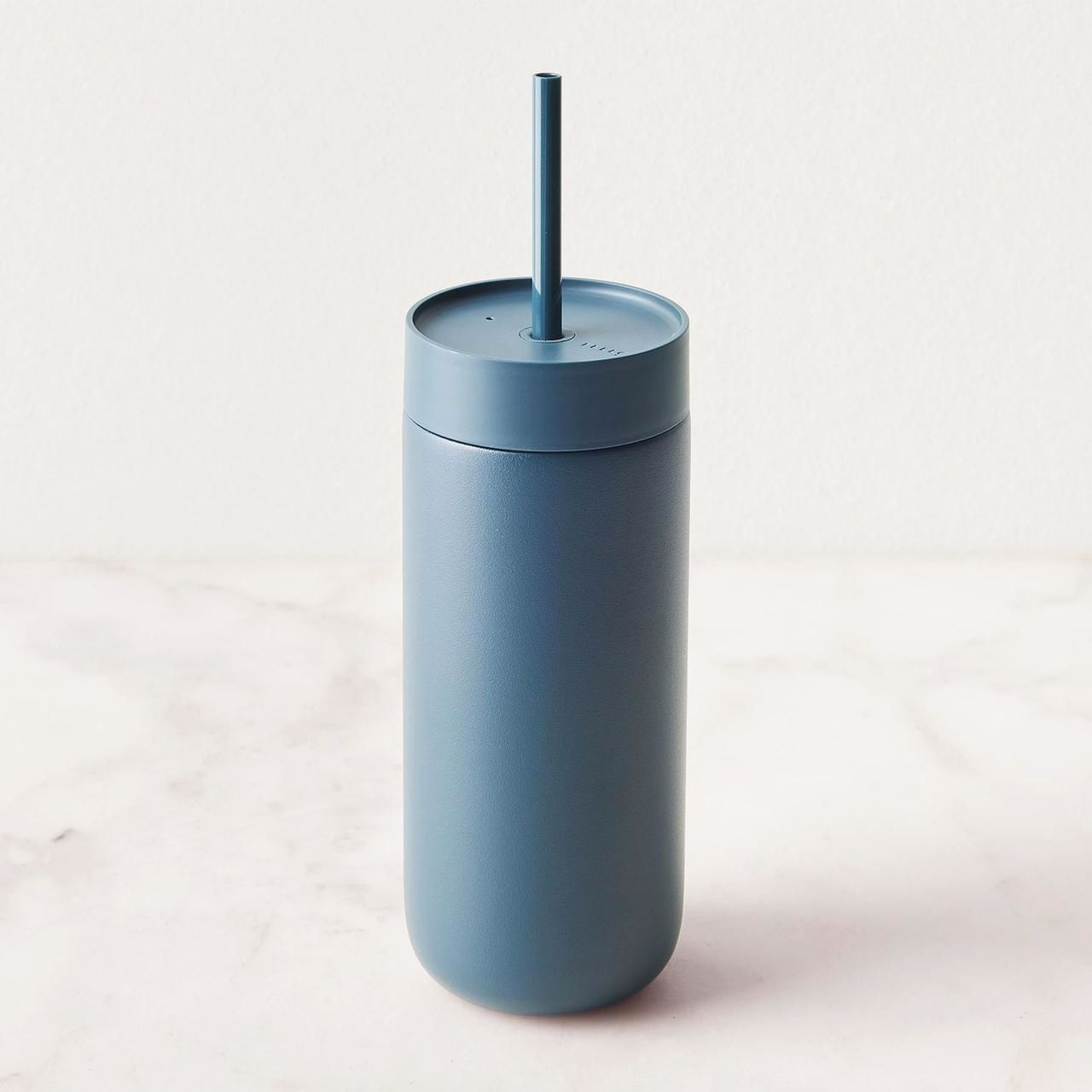 Термос-чашка Fellow Carter Cold 475 мл, для холодних напоїв, нержавіюча сталь, BPA Free, з трубочкою