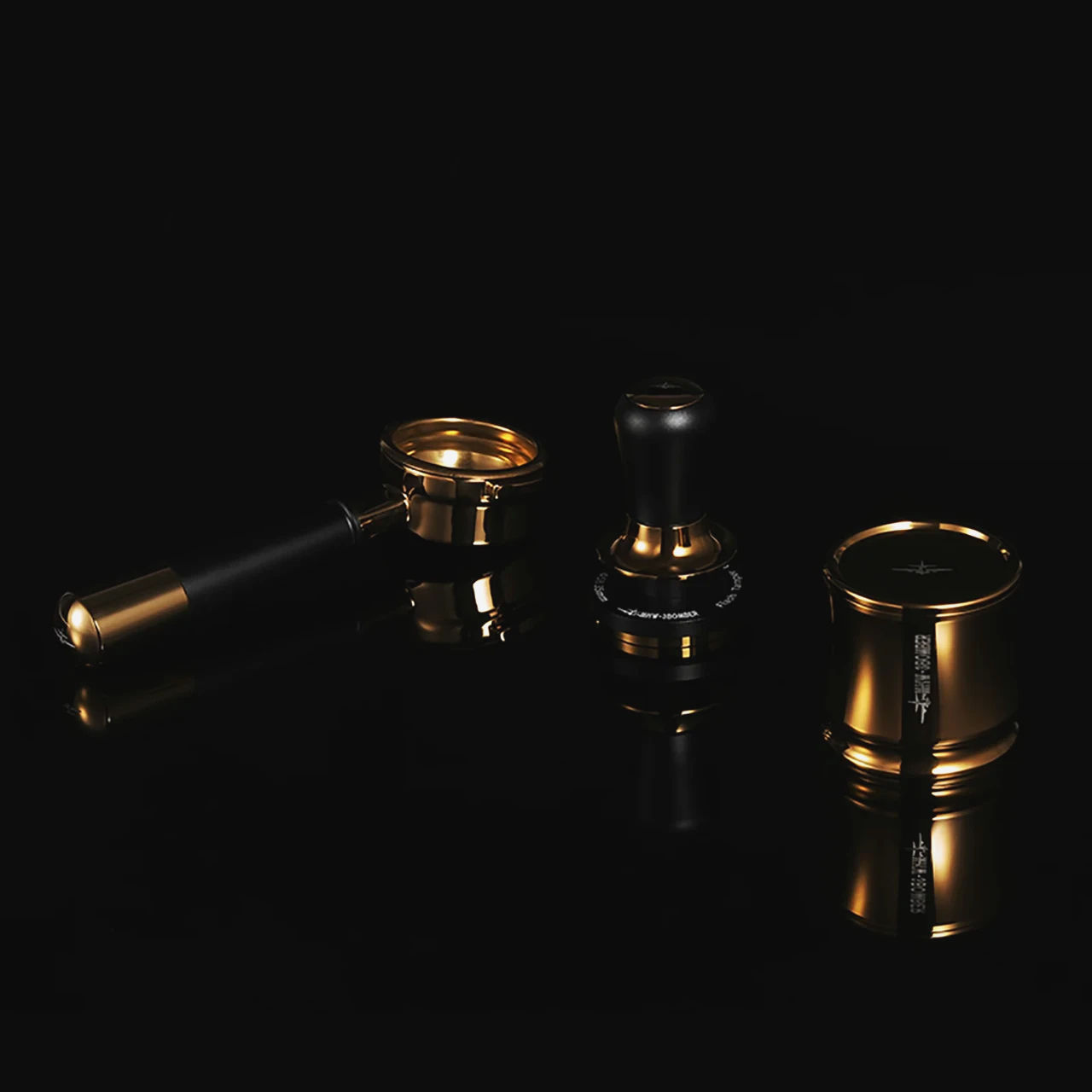 Пуш Темпер MHW-3Bomber 58.35 Динамометрический Espresso Tamper Silver Black