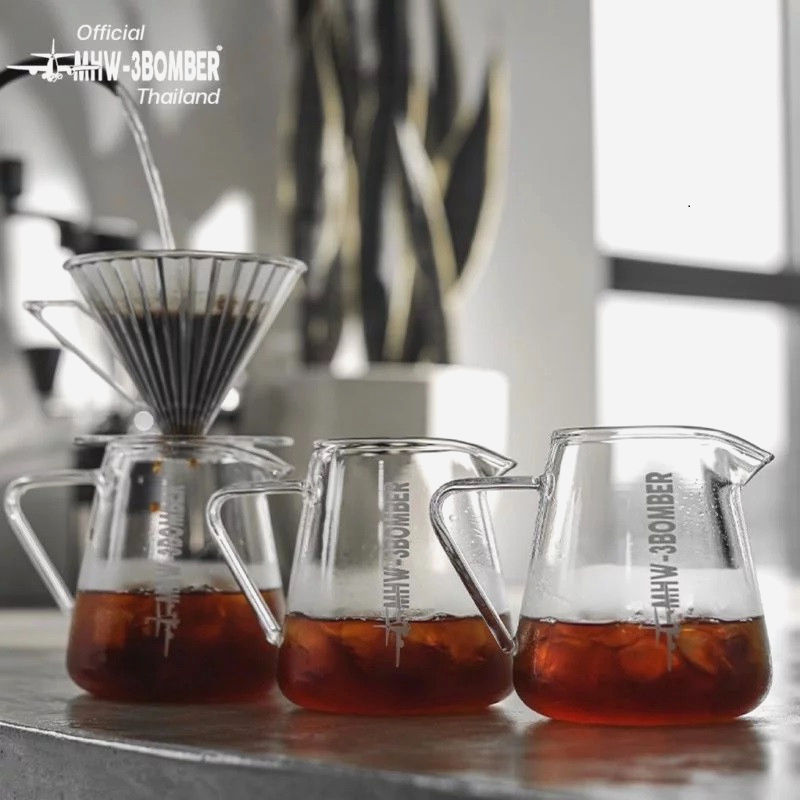 Сервер MHW-3Bomber Elf 500 мл з боросилікатного скла, сірий для кави та чаю