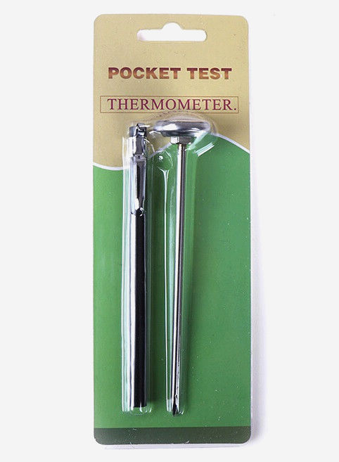Термометр для молока Pocket Test механический, 12.5 см, диапазон 0-120°C, для кофе и напитков