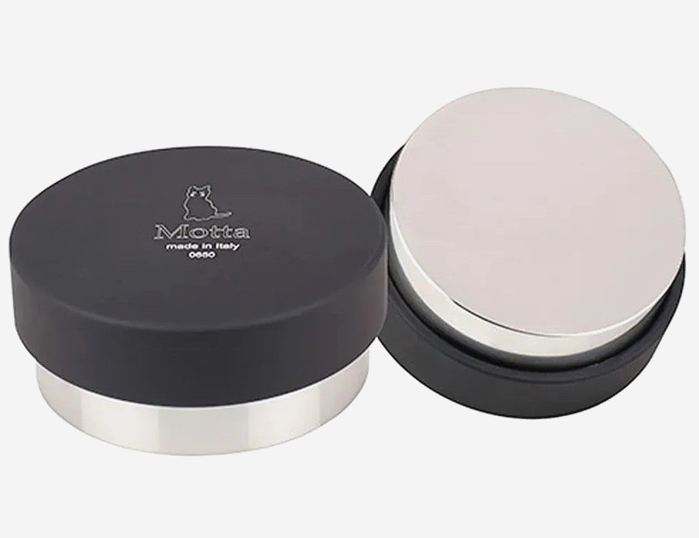 Темпер Motta Lightning для кофе Ø 53 мм, черный, регулируемая высота 13 мм, нержавеющая сталь