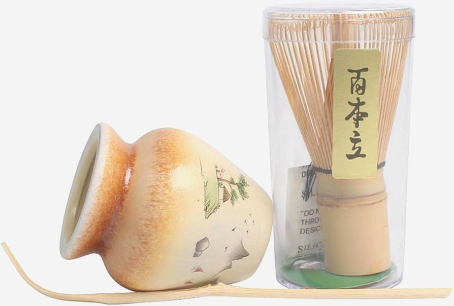 Набір Zen Forest для приготування чаю матча з чашею 600 мл, вінчиком і ложечкою для матча