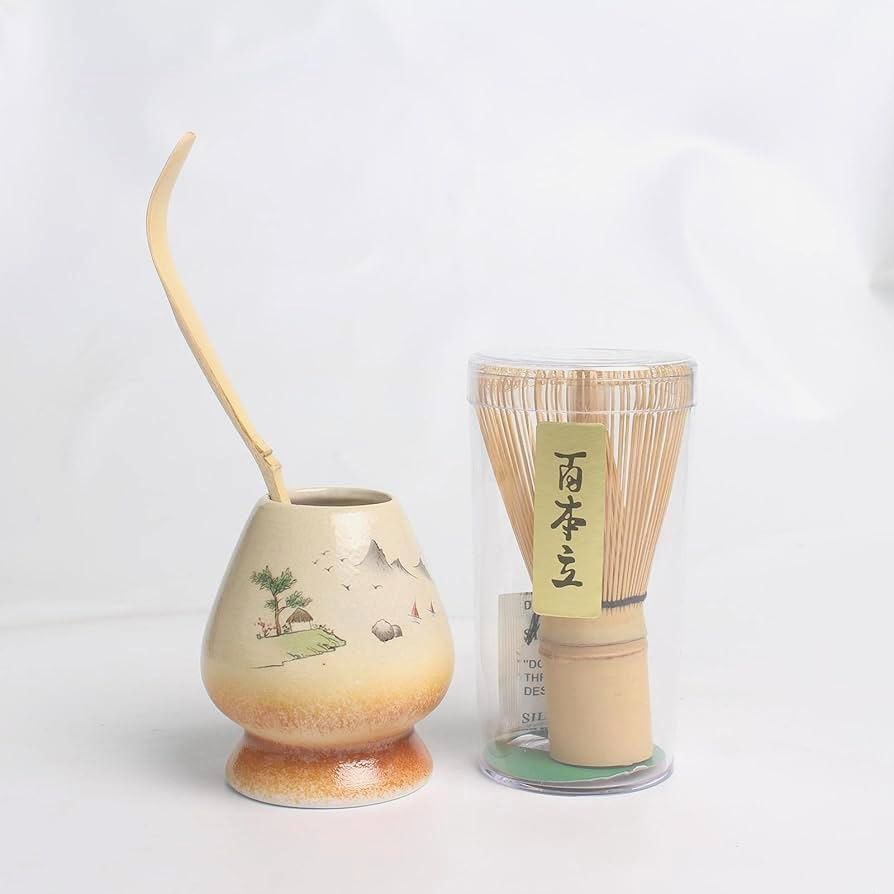 Набір Zen Forest для приготування чаю матча з чашею 600 мл, вінчиком і ложечкою для матча