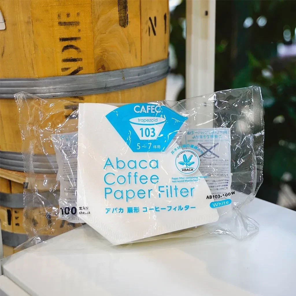 Фільтри CAFEC ABACA Trapezoid 103 (1x4) для кави, 100 шт, екосумісні, високоякісні