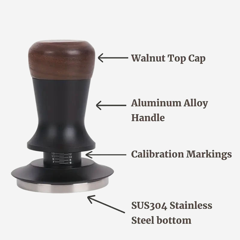 Пуш темпер CraftPress 58 мм динамометрический с пружинным механизмом для эспрессо