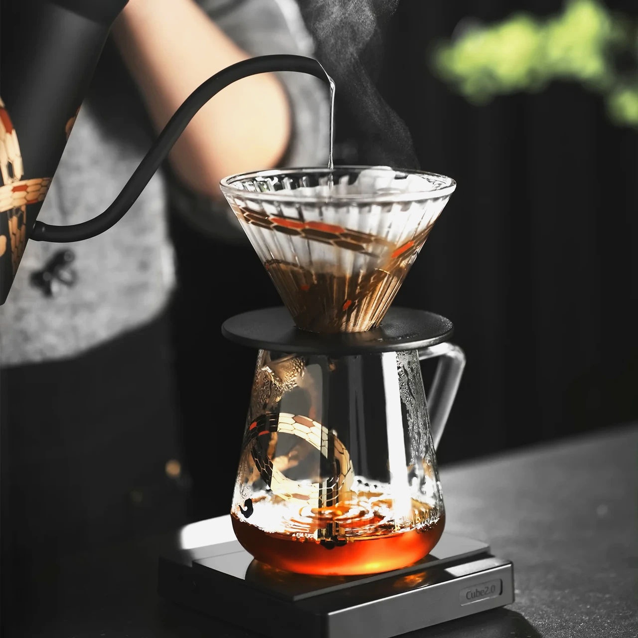 Сервер для кави MHW-3Bomber 500 мл, боросилікатне скло, серія Snake Limited Edition