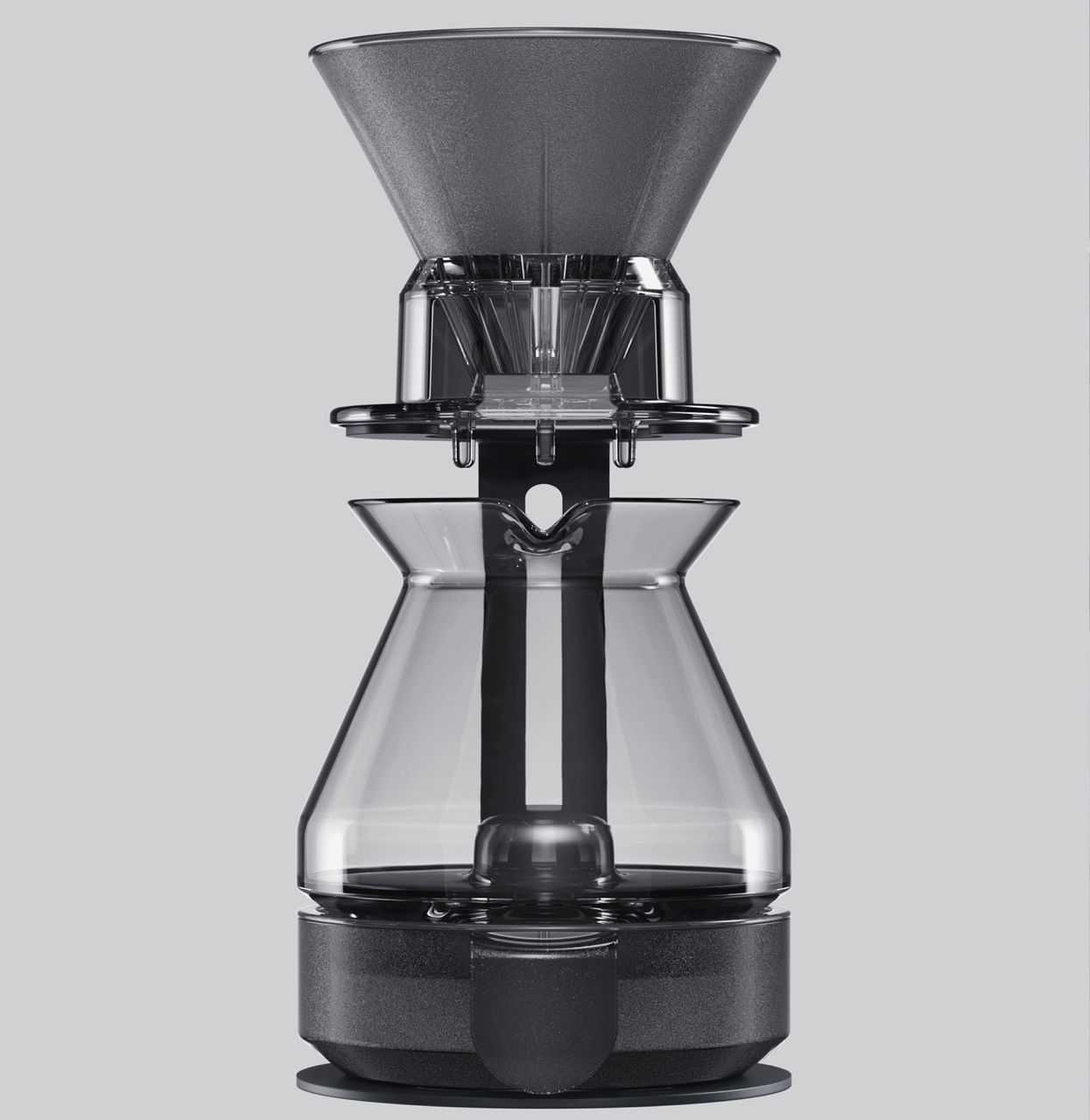 Сервер FromCreator Grab 550 мл из термостойкого стекла, черный прозрачный