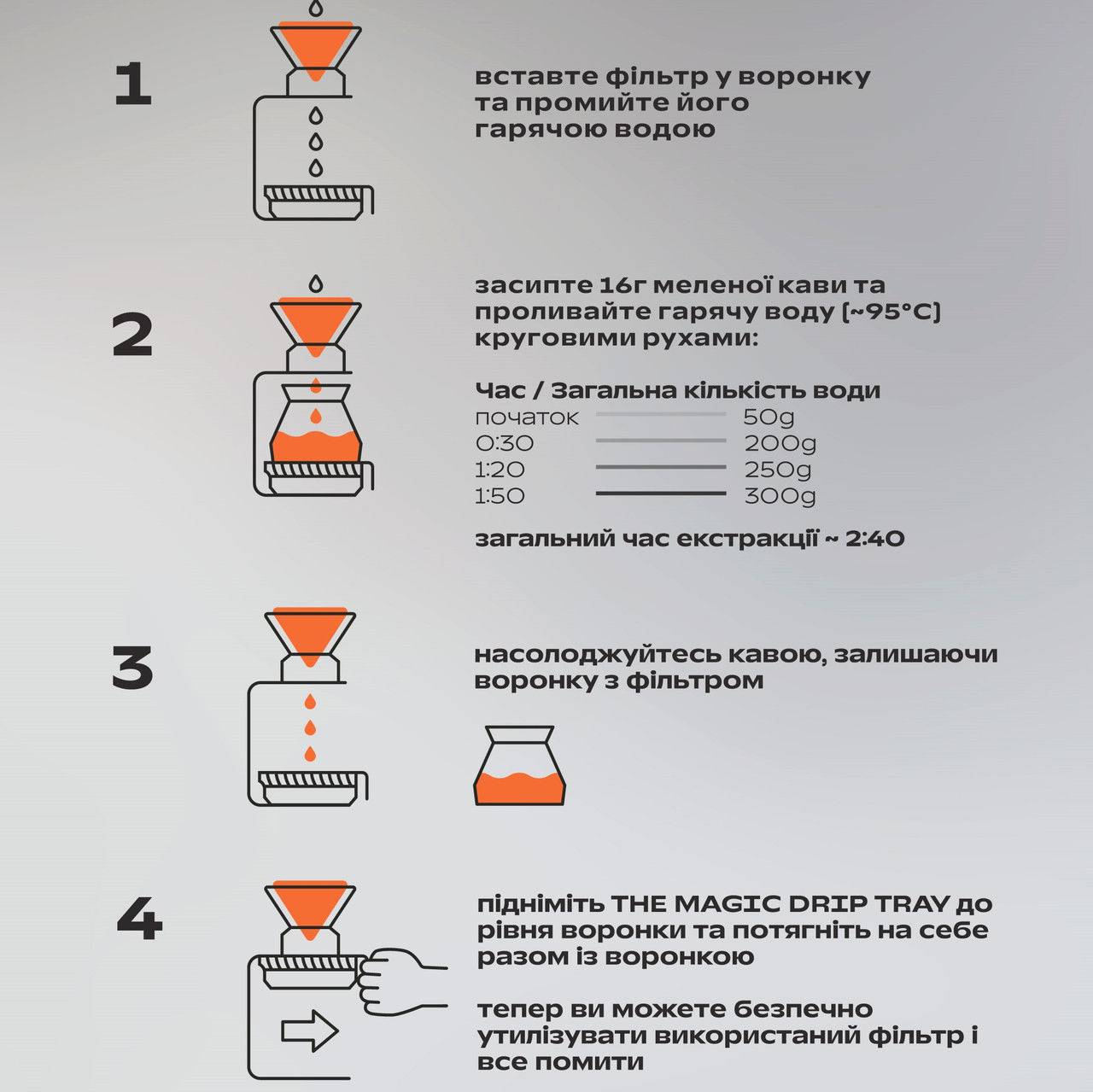 Сервер FromCreator Grab 550 мл из термостойкого стекла, черный прозрачный